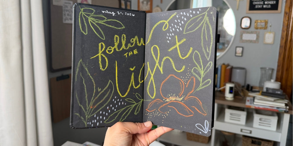 Following the Light: A New Black Paper Sketchbook