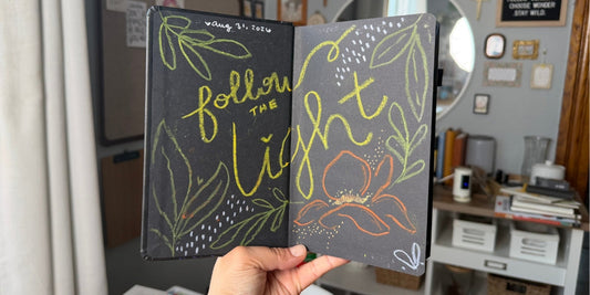 Following the Light: A New Black Paper Sketchbook