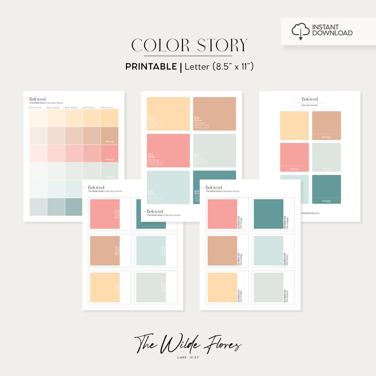 Color Story Reference Beloved Color Story: Color Palette Guide – The Wilde Flores