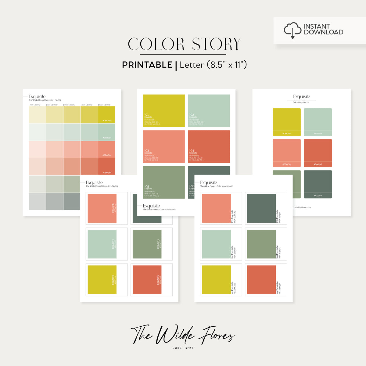 Color Story Reference Exquisite Color Story: Color Palette Guide – The Wilde Flores