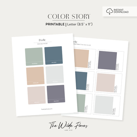 Poetic Color Story: Color Palette Guide