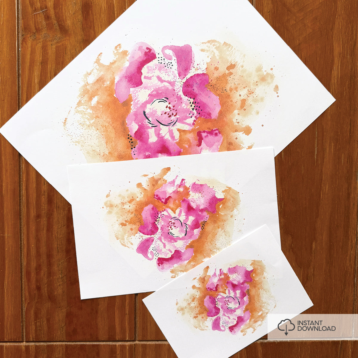 Abstract Watercolor | Basking in Bloom