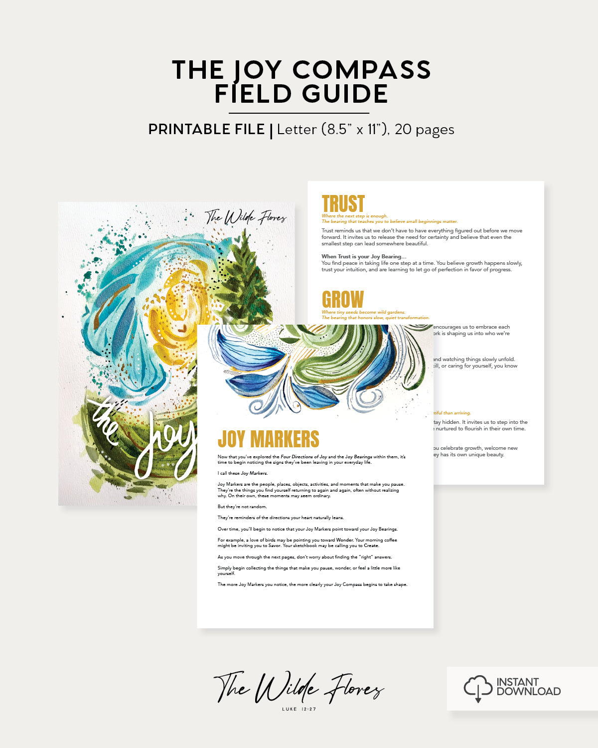 The Joy Compass Field Guide Digital PDF