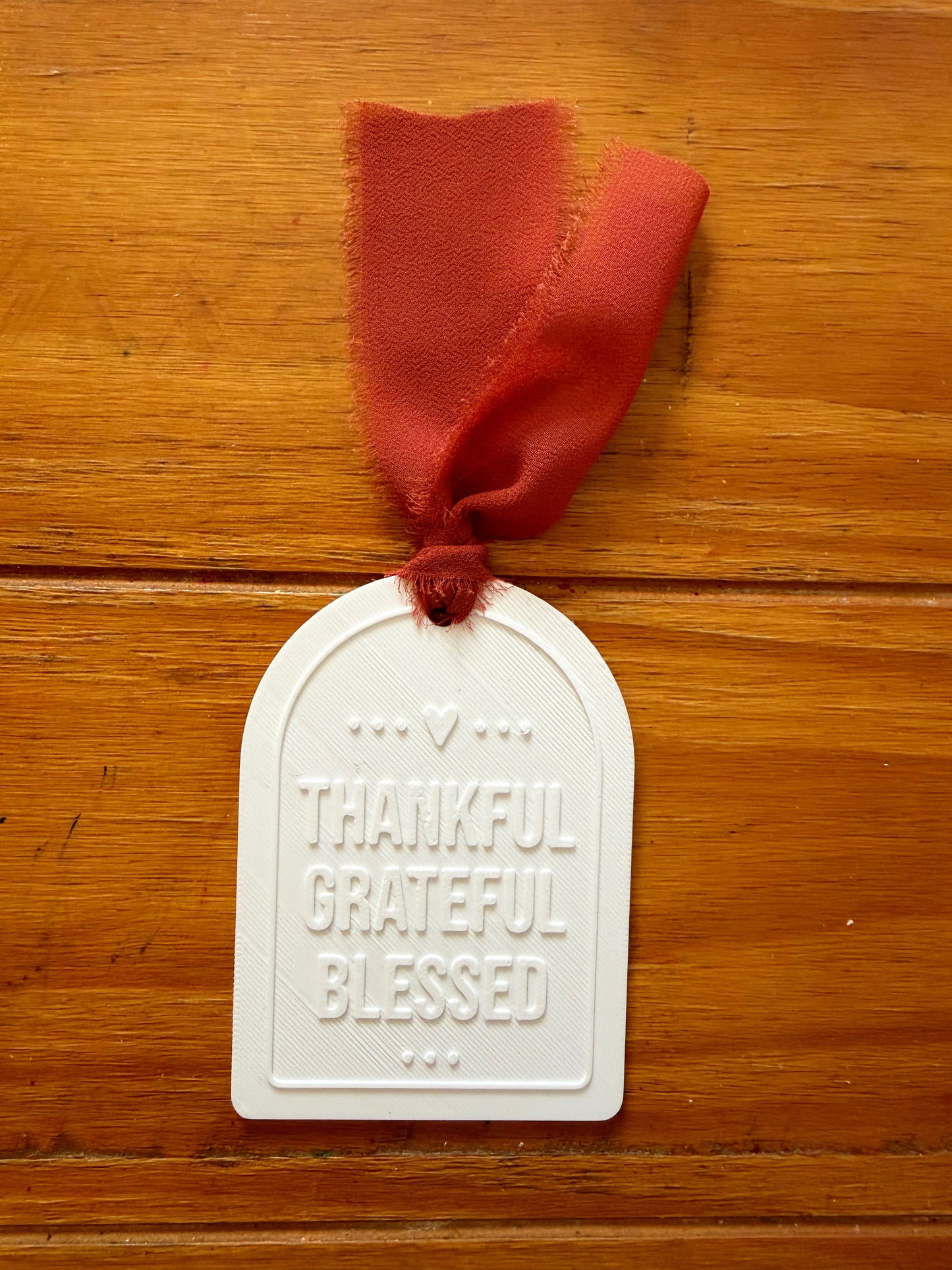 Thankful Grateful Blessed Arch Bookmark