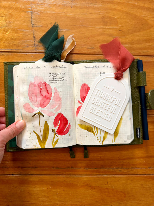 Thankful Grateful Blessed Arch Bookmark