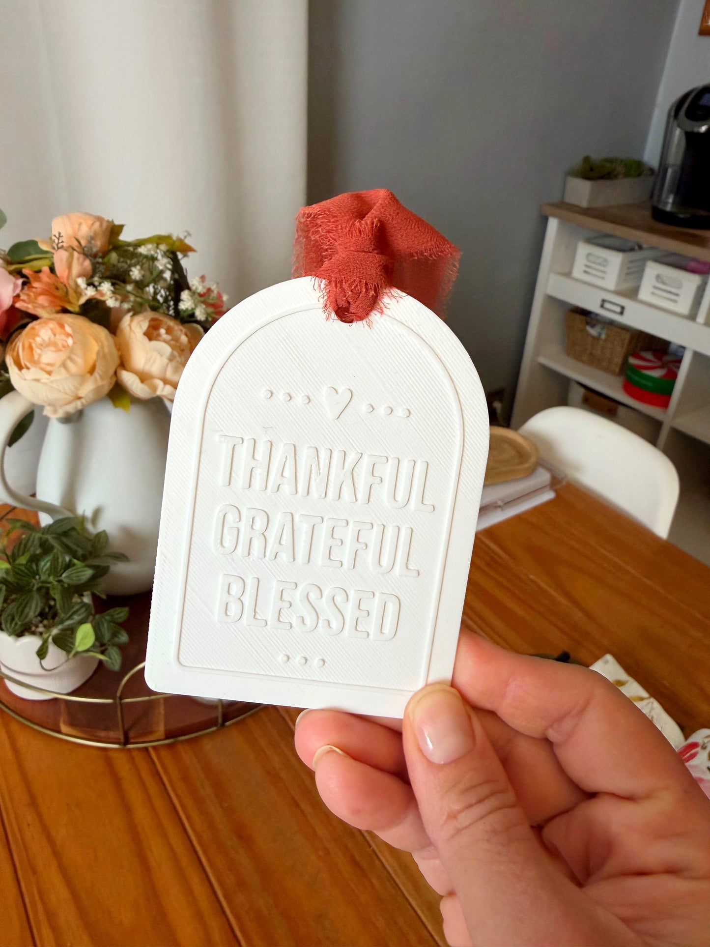 Thankful Grateful Blessed Arch Bookmark