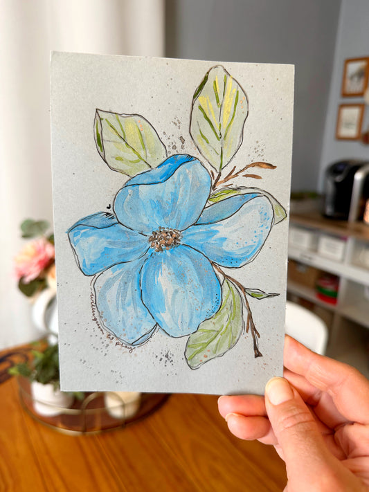 Willingness To Play - Original Watercolor Floral Painting