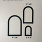 Tall Arch Stencil Set of 3