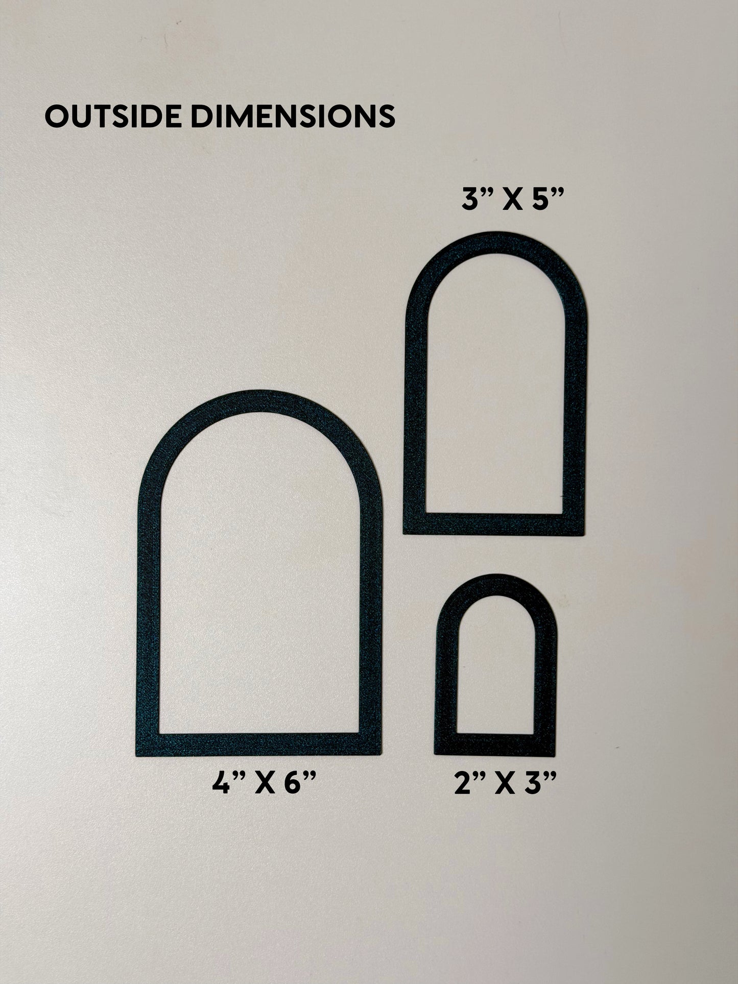 Tall Arch Stencil Set of 3