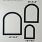 Wide Arch Stencil Set of 3