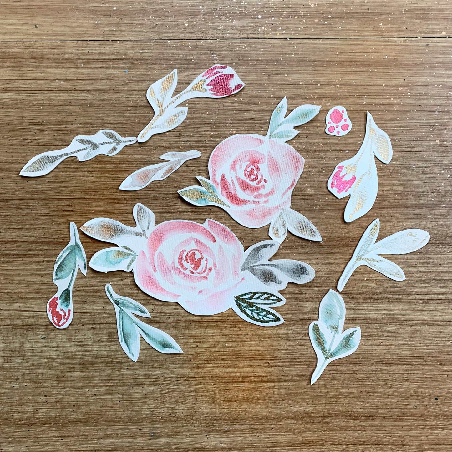 Original Watercolor Die Cut Set