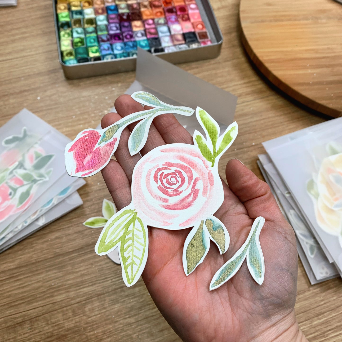 Original Watercolor Die Cut Set