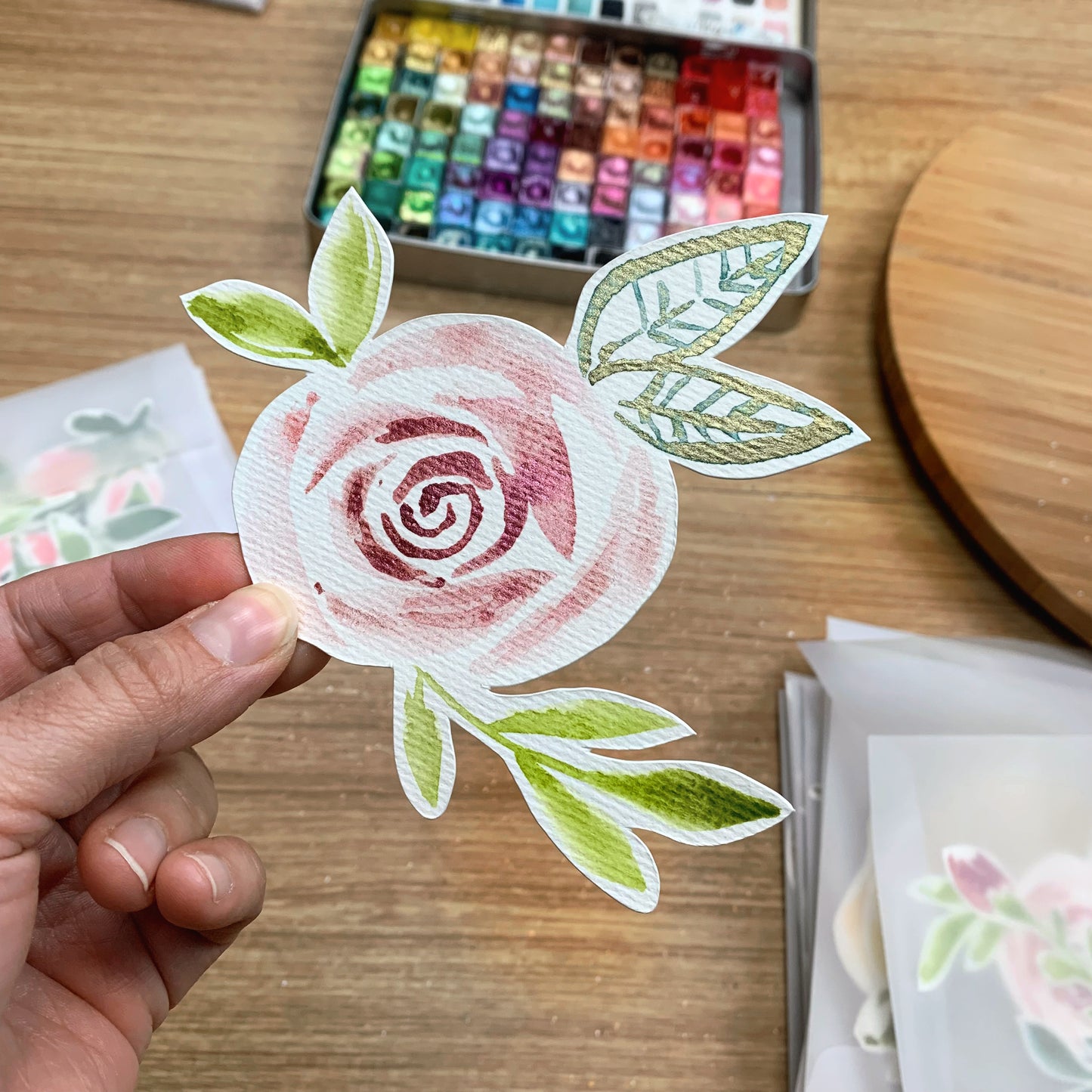 Original Watercolor Die Cut Set