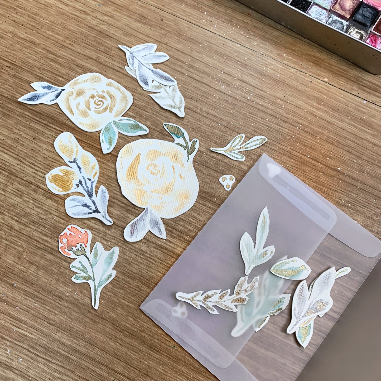 Original Watercolor Die Cut Set