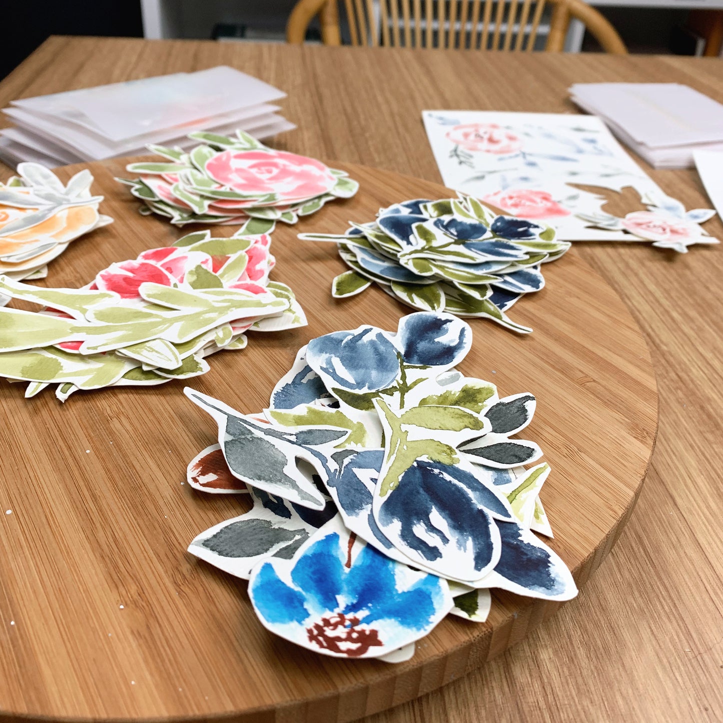 Original Watercolor Die Cut Set