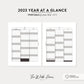 2023 Year At A Glance: Letter Size Printable