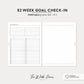52 Week Goal Check In: Letter Size Printable