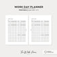 Work Day Planner: Letter Size Printable