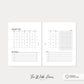 2023 Month On 4 Pages Planner: Letter Size Printable