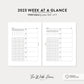 2023 Week At A Glance: Letter Size Printable