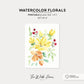 Watercolor Florals | Printable Art | Winter 2022 Collection A02