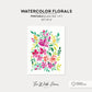 Watercolor Florals | Printable Art | Winter 2022 Collection A03